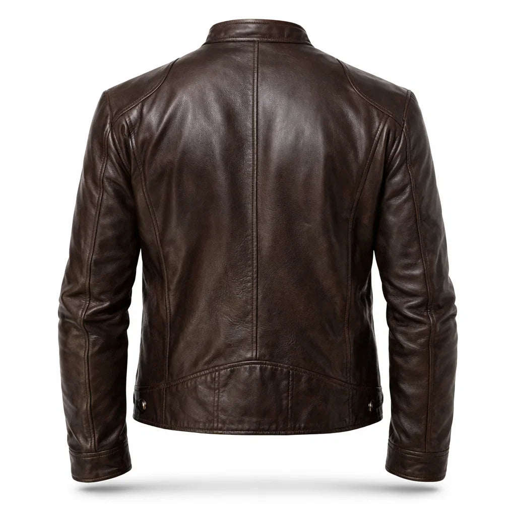 Chaqueta de Piel Ajustada para Hombre - Toppest