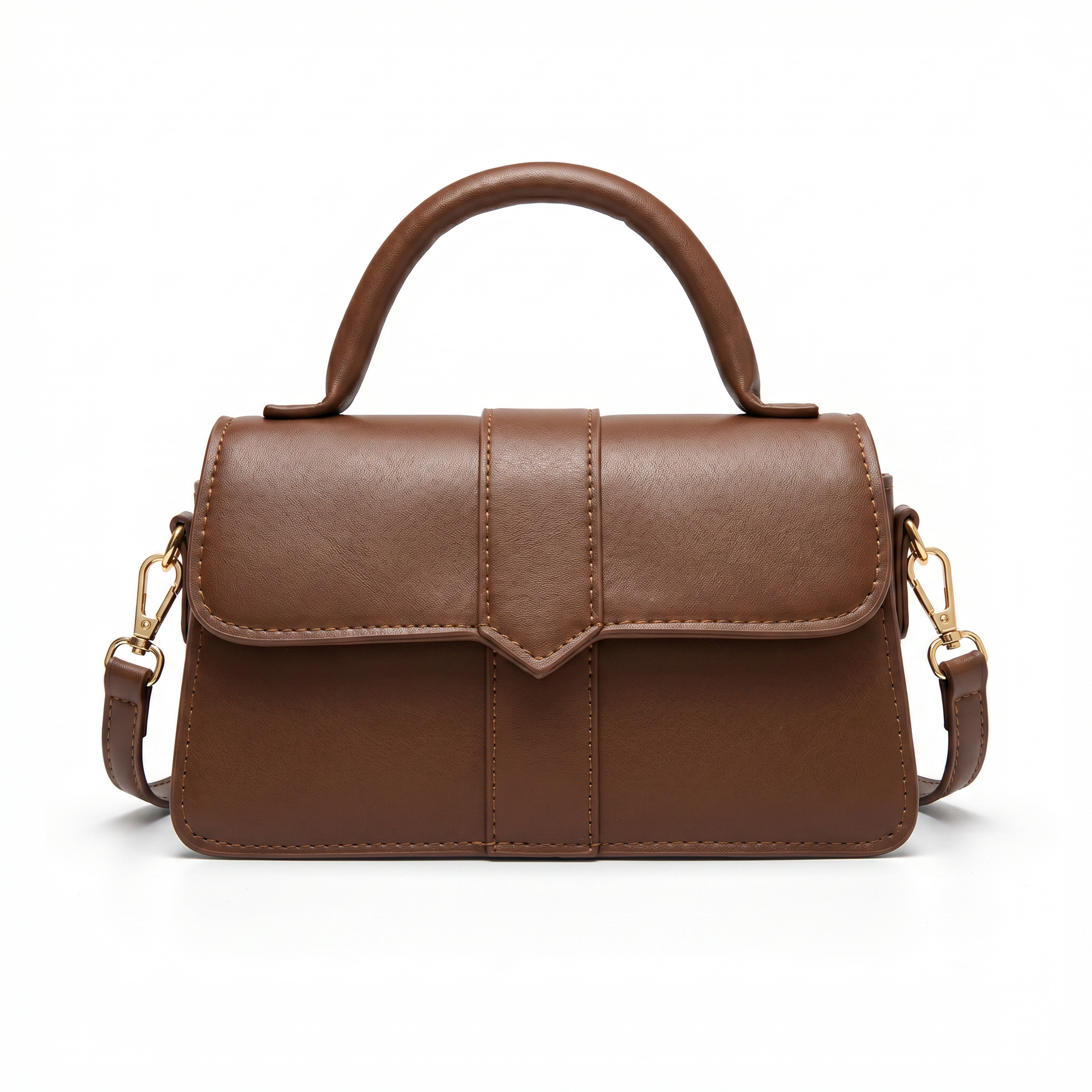 Bolso de Asa Corta de Piel para Mujer - Amelia