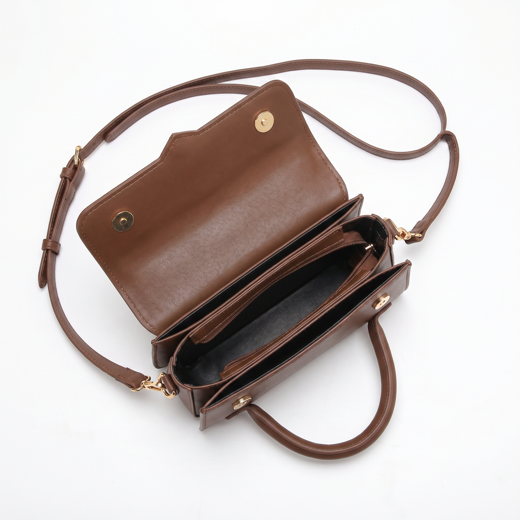 Bolso de Asa Corta de Piel para Mujer - Amelia