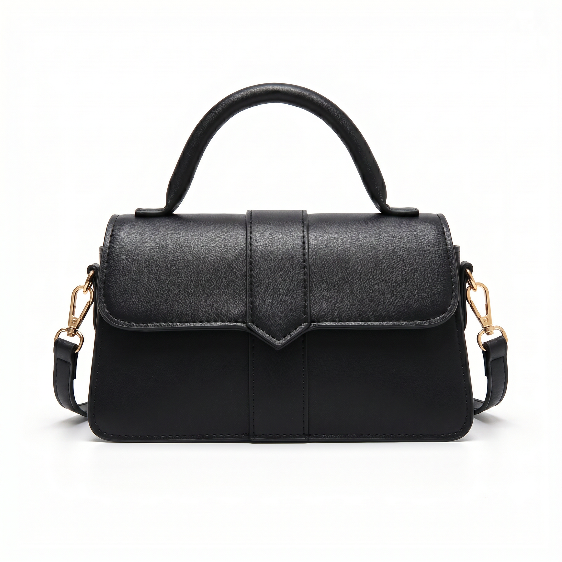 Bolso de Asa Corta de Piel para Mujer - Amelia