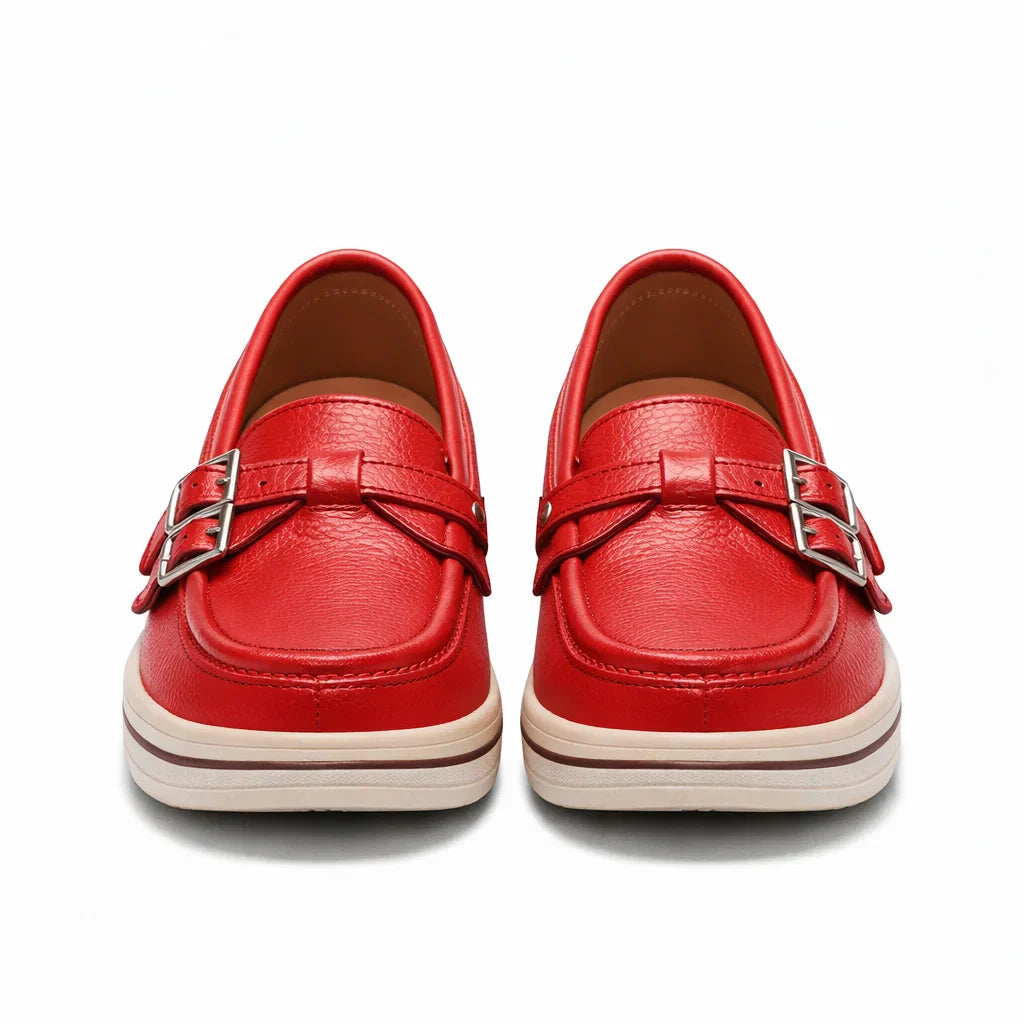 Mocasines de Piel con Plataforma para Mujer - Day Flex