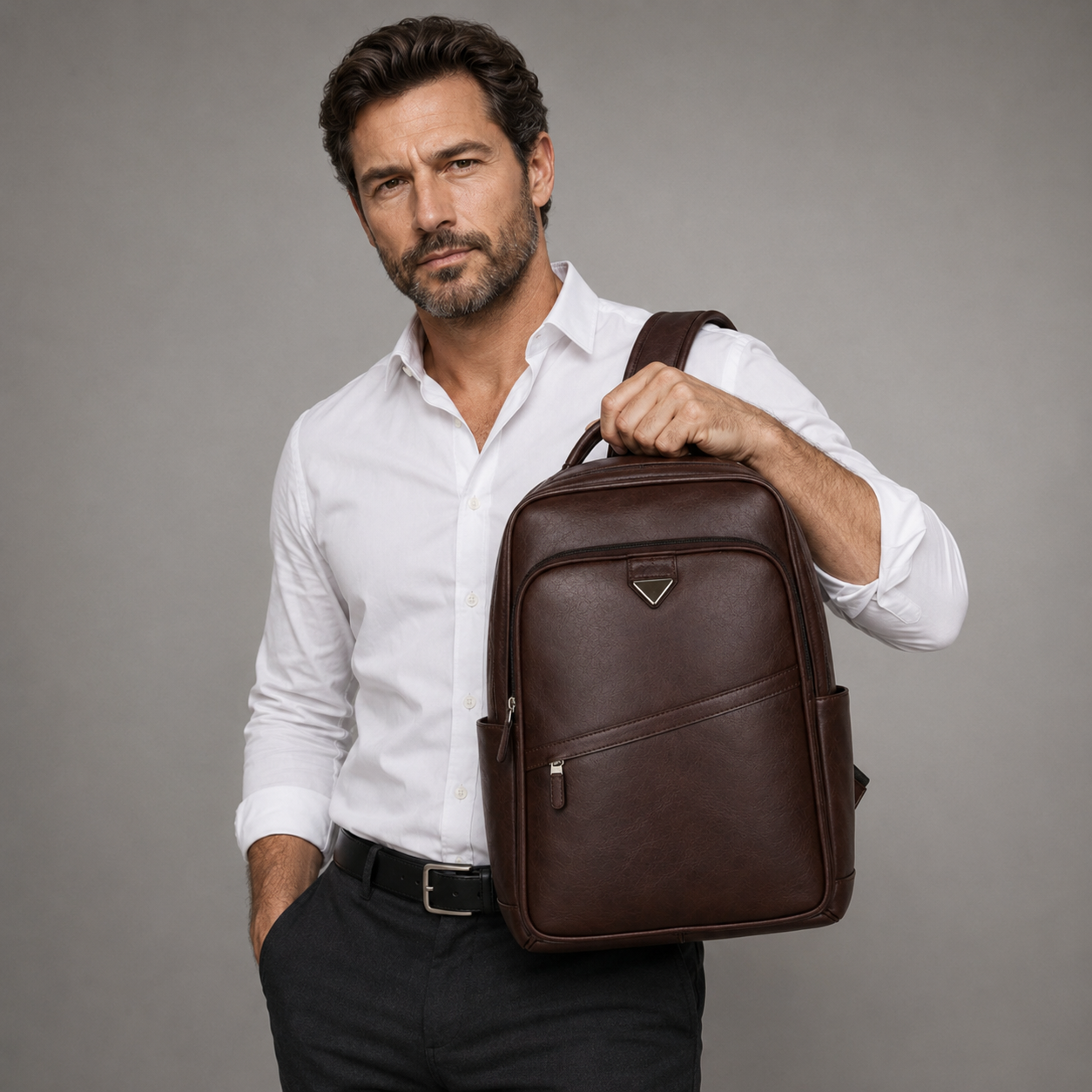 Mochila de Piel para Hombre - Survival