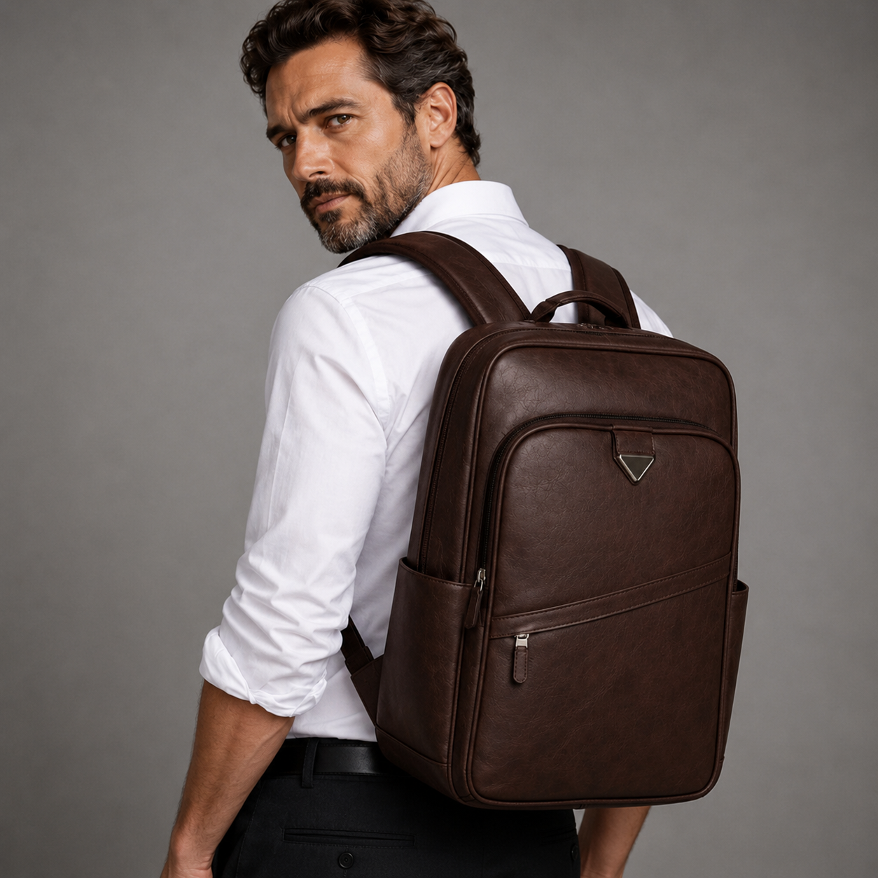 Mochila de Piel para Hombre - Survival