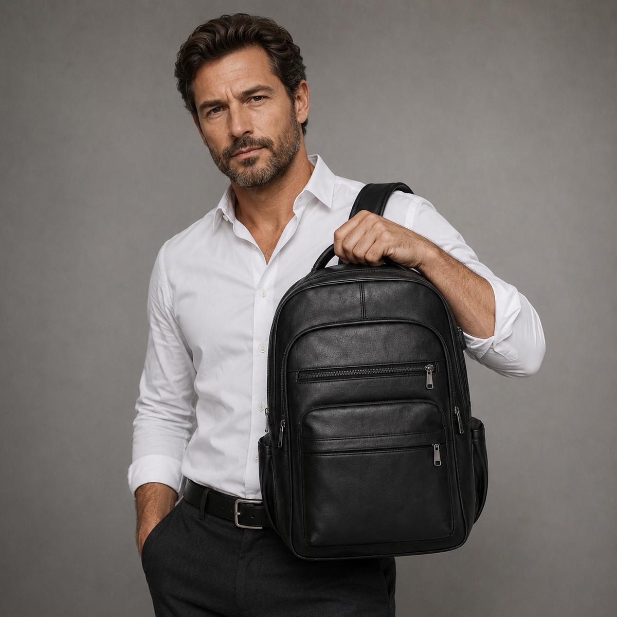 Mochila de Piel para Hombre - Oxbridge