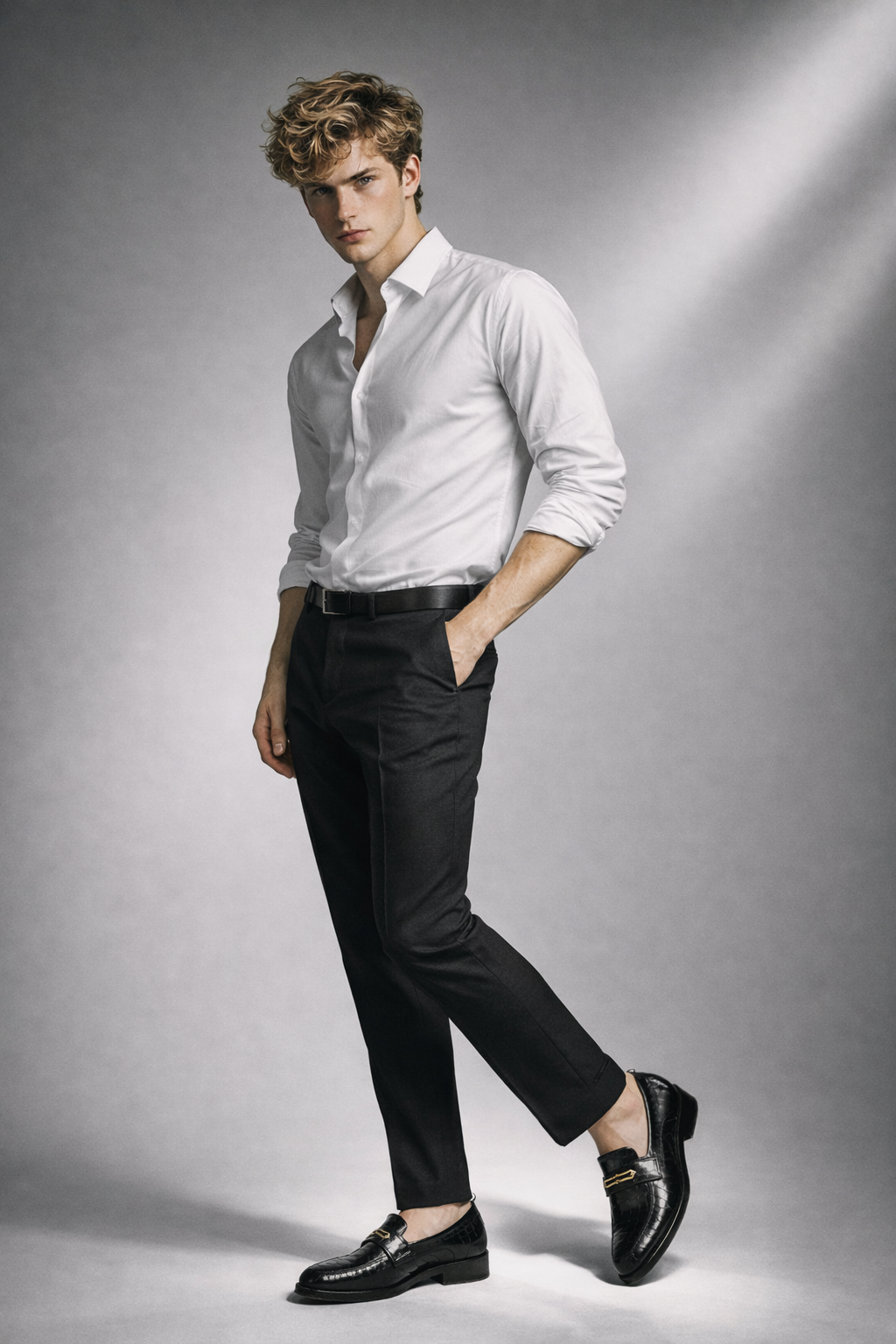 Mocasines de Piel con Plataforma para Hombre - Aligatort Style