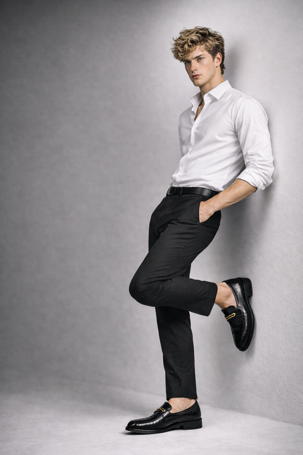 Mocasines de Piel con Plataforma para Hombre - Aligatort Style