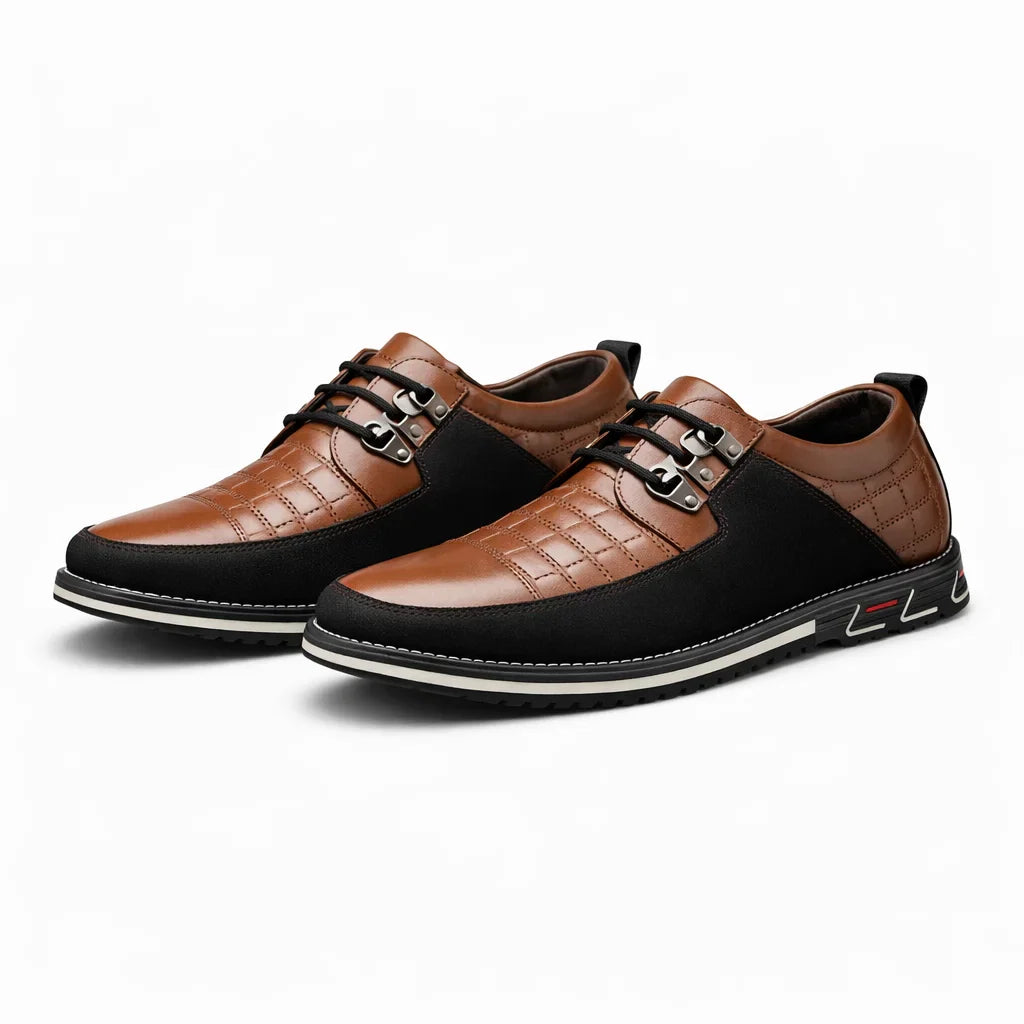Mocasines de Piel con Plataforma para Hombre - Mr Fashion