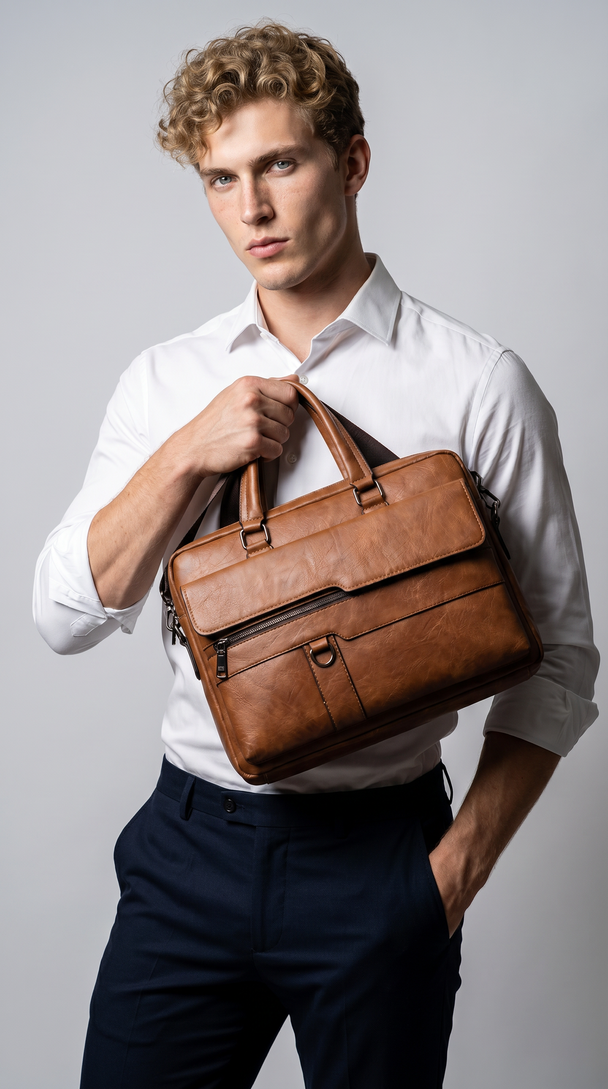 Maletín de Piel para Hombre - Rock