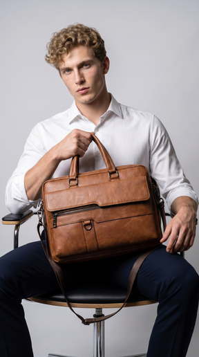 Maletín de Piel para Hombre - Rock