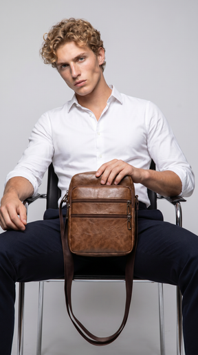 Bolso Satchel de Piel para Hombre - Rogue