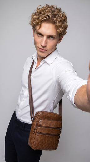 Bolso Satchel de Piel para Hombre - Rogue