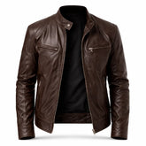 Chaqueta de Piel Ajustada para Hombre - Toppest