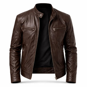 Chaqueta de Piel Ajustada para Hombre - Toppest