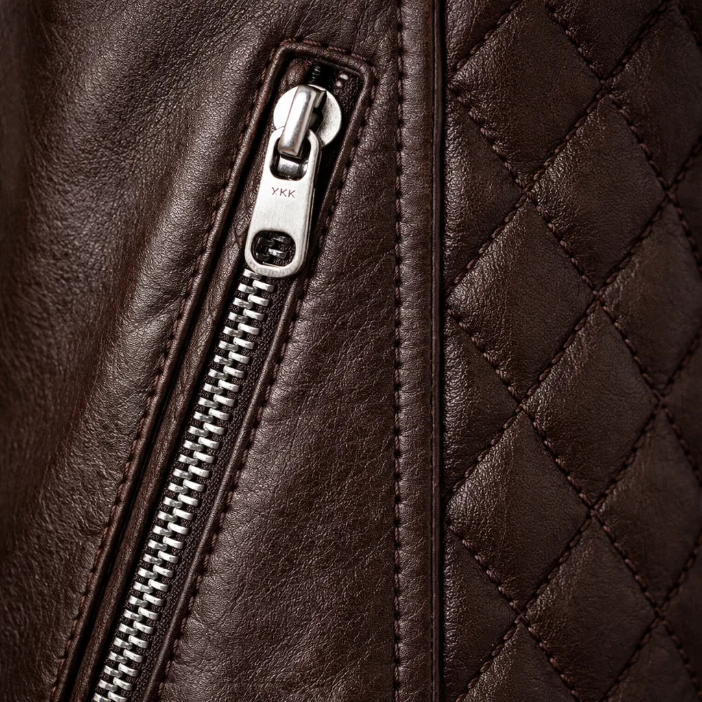 Chaqueta de Piel Ajustada para Hombre - Toppest