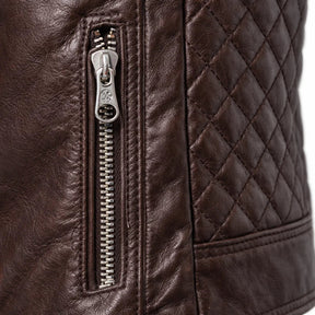 Chaqueta de Piel Ajustada para Hombre - Toppest