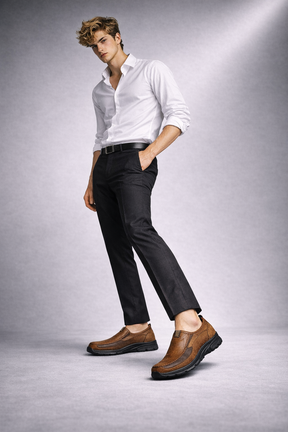 Mocasines de Piel con Plataforma para Hombre - William Classic