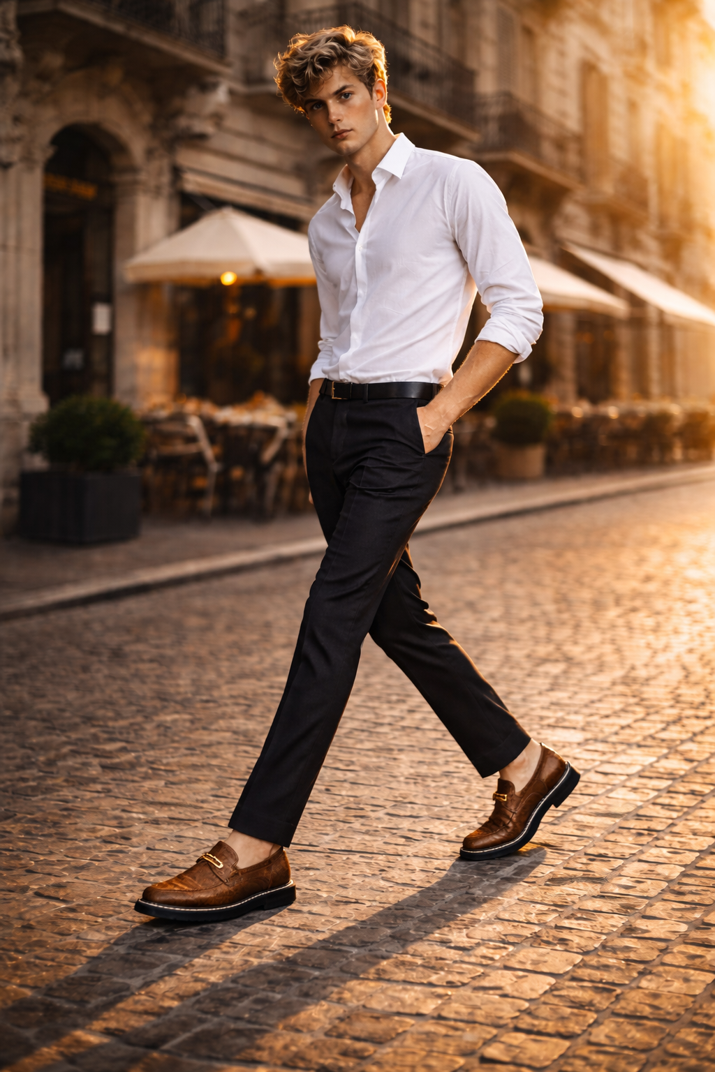 Mocasines de Piel con Plataforma para Hombre - William Classic