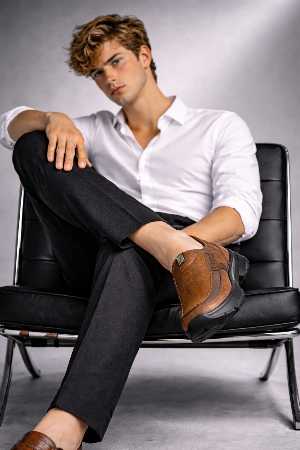 Mocasines de Piel con Plataforma para Hombre - William Classic