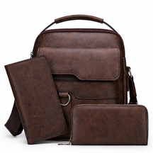 Bolso Satchel de Piel para Hombre - Leepus 3 en 1