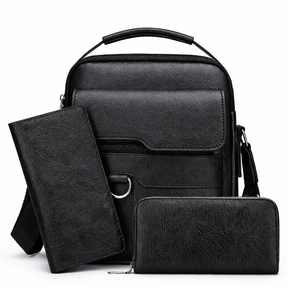 Bolso Satchel de Piel para Hombre - Leepus 3 en 1