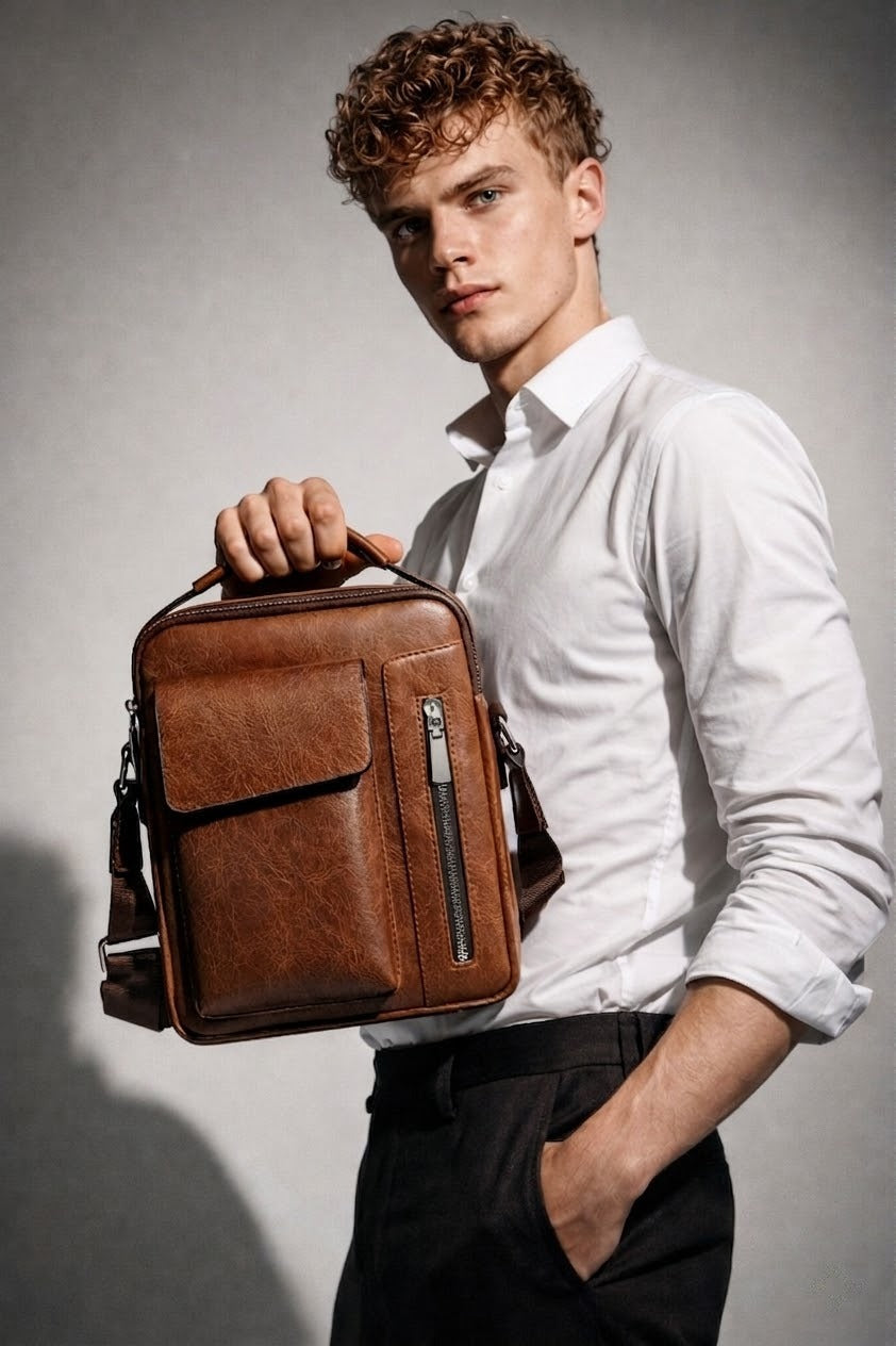 Bolso Satchel de Piel para Hombre - Thornbury