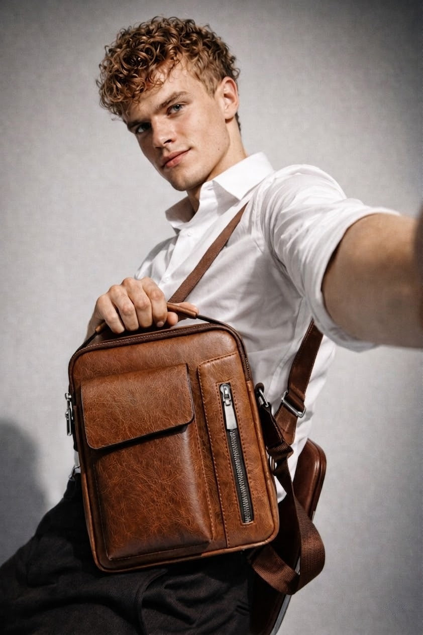 Bolso Satchel de Piel para Hombre - Thornbury