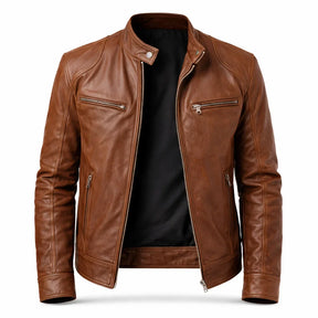 Chaqueta de Piel Ajustada para Hombre - Toppest
