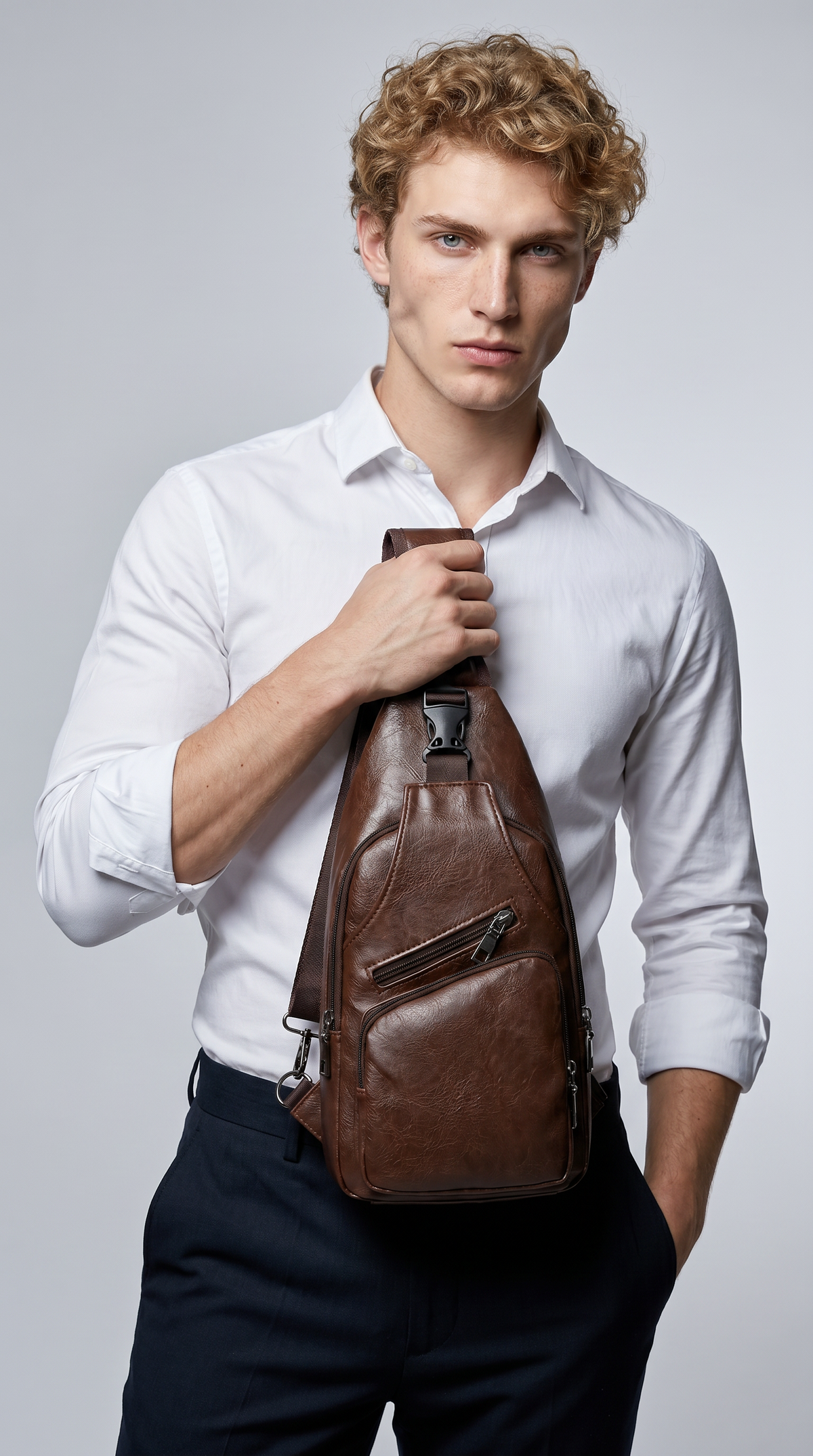 Bolso Bandolera de Piel para Hombre - Riot