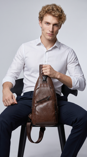 Bolso Bandolera de Piel para Hombre - Riot