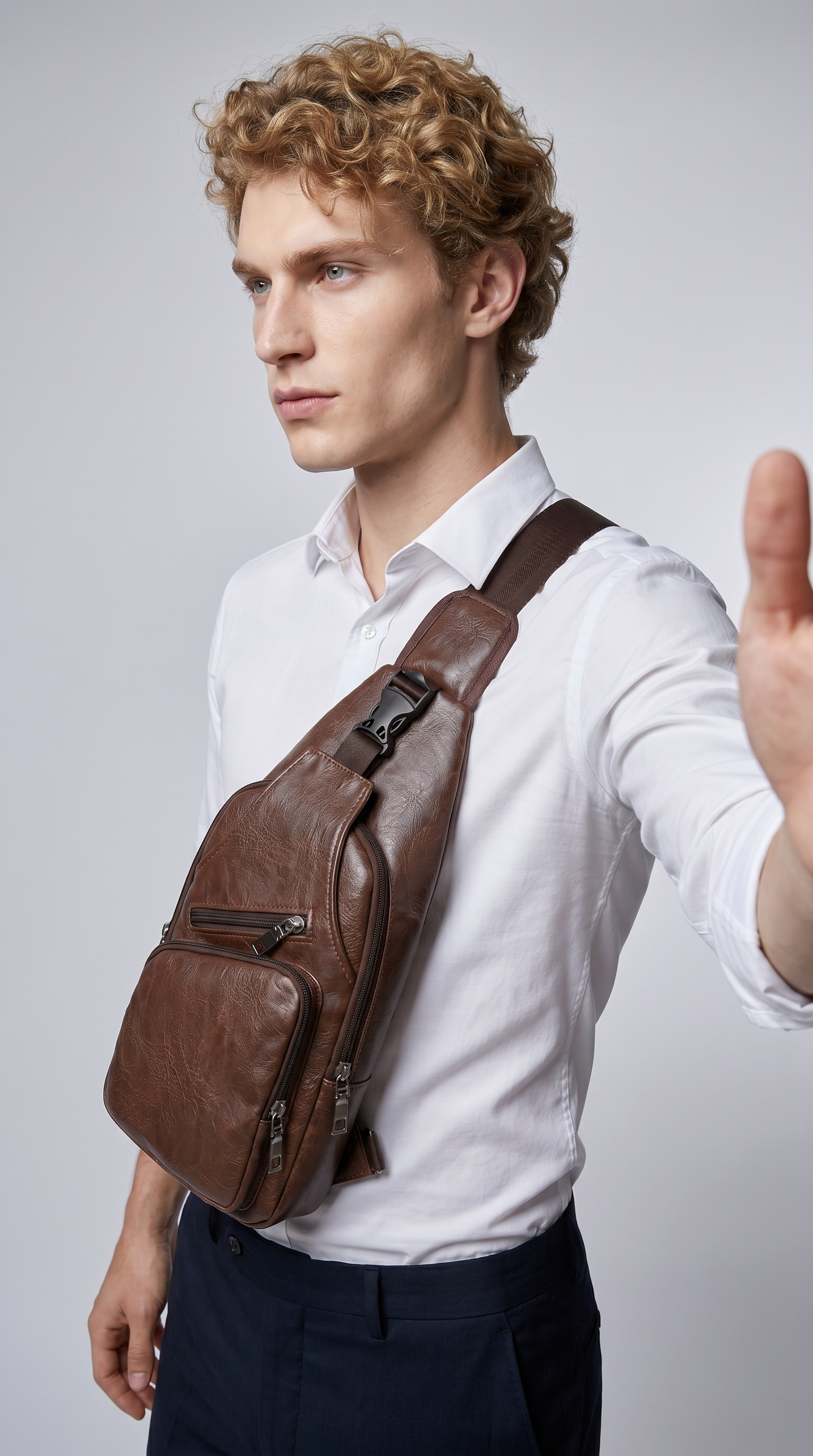Bolso Bandolera de Piel para Hombre - Riot