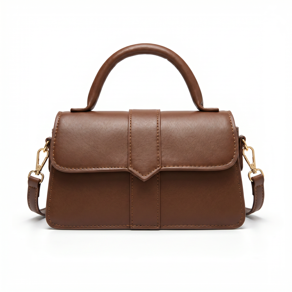 Bolso de Asa Corta de Piel para Mujer - Amelia