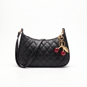 Bolso Hobo de Piel para Mujer - Cherry