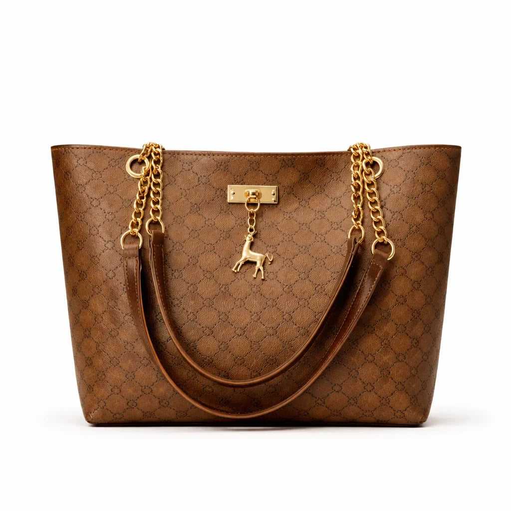 Bolso Mensajero de Piel para Mujer - Camel - Kingsford