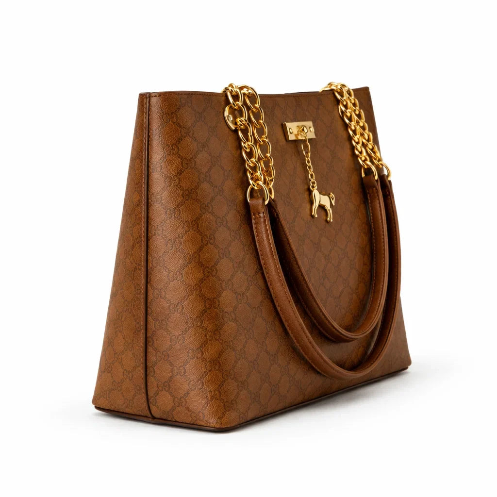 Bolso Mensajero de Piel para Mujer - Camel - Kingsford