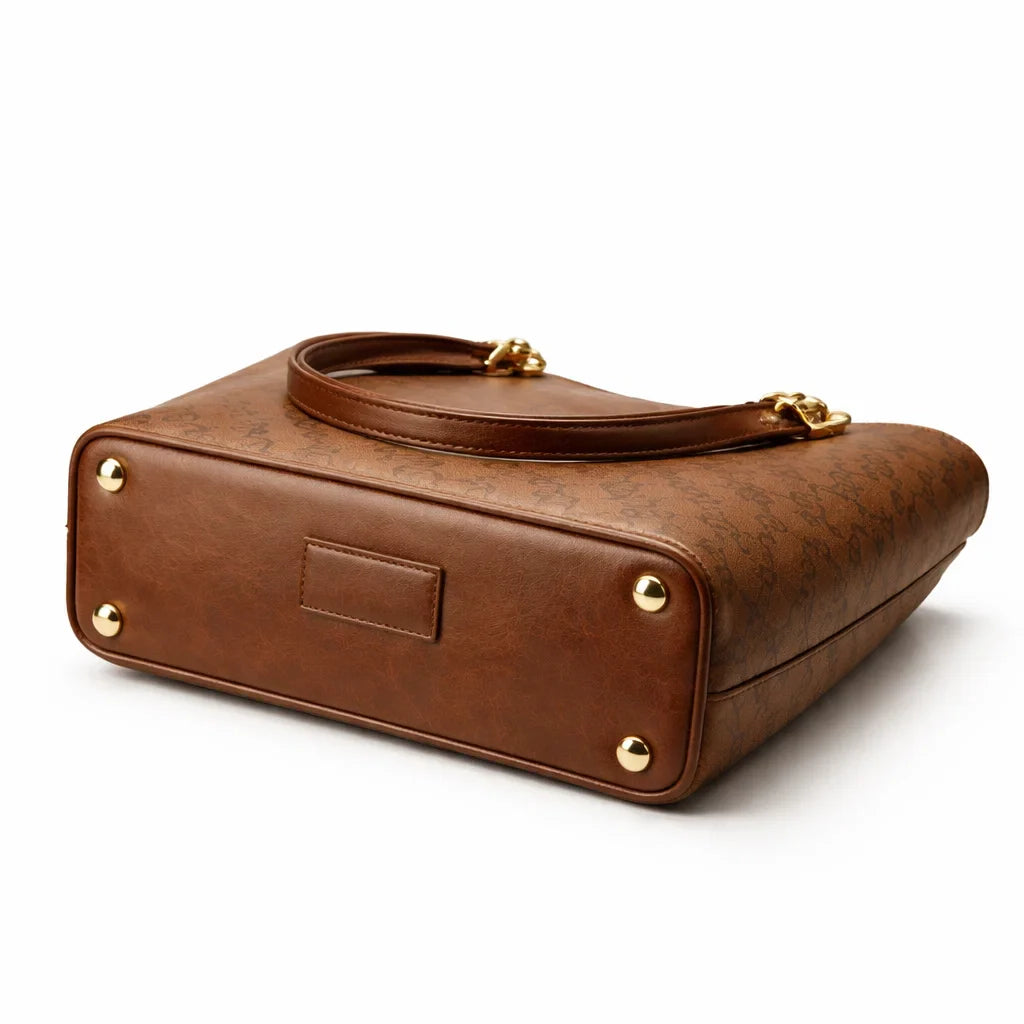 Bolso Mensajero de Piel para Mujer - Camel - Kingsford