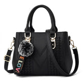 Bolso de Asa Corta de Piel para Mujer - Cherry
