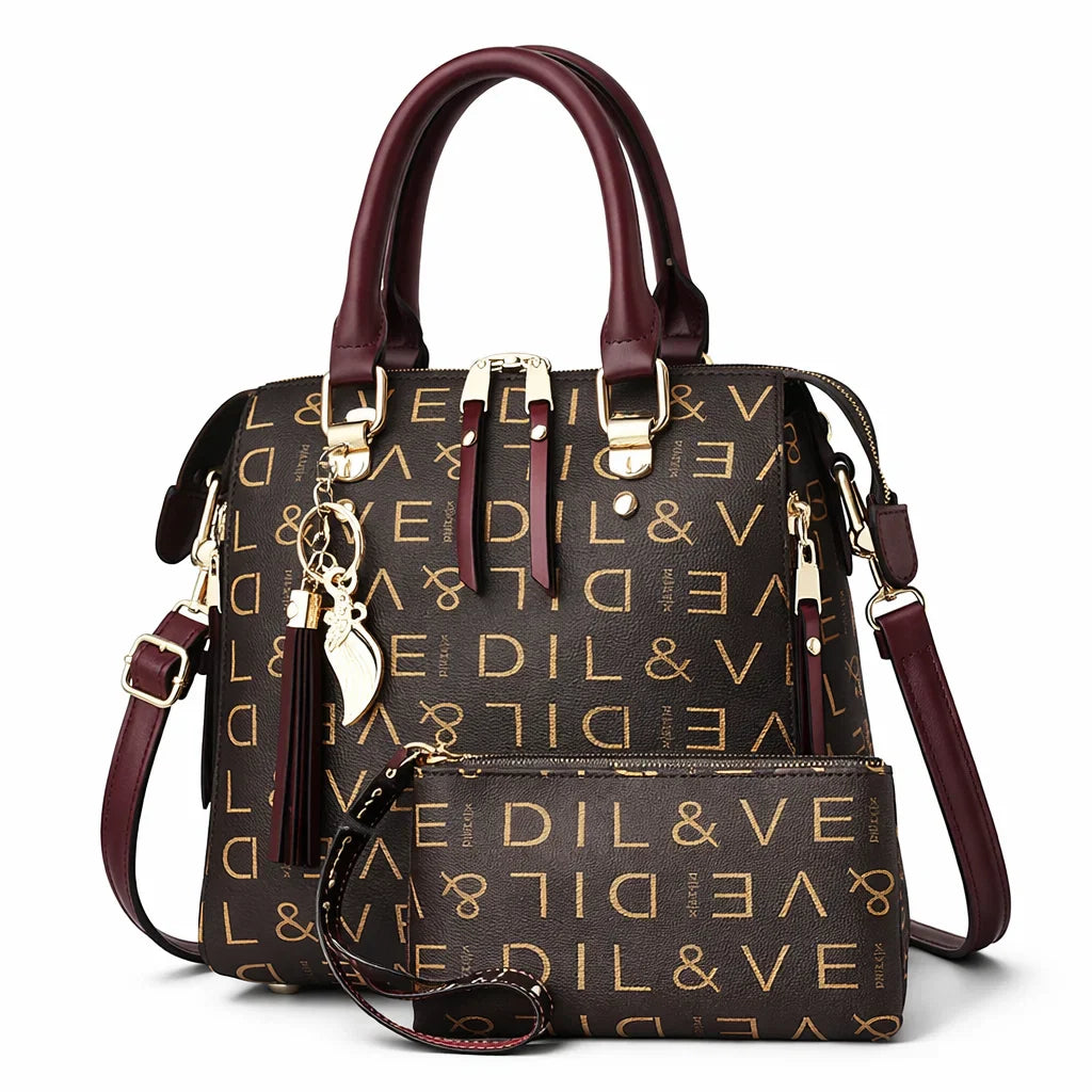 Bolso de Asa Corta de Piel para Mujer - Luxury Scale (2 en 1)