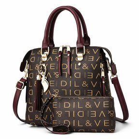 Bolso de Asa Corta de Piel para Mujer - Luxury Scale (2 en 1)
