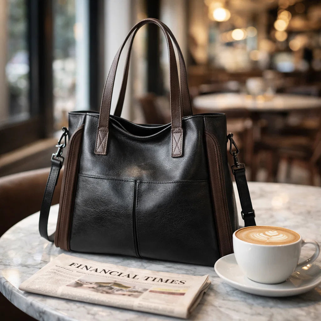 Bolso Mensajero de Piel para Mujer - Sofia Vintage Girl