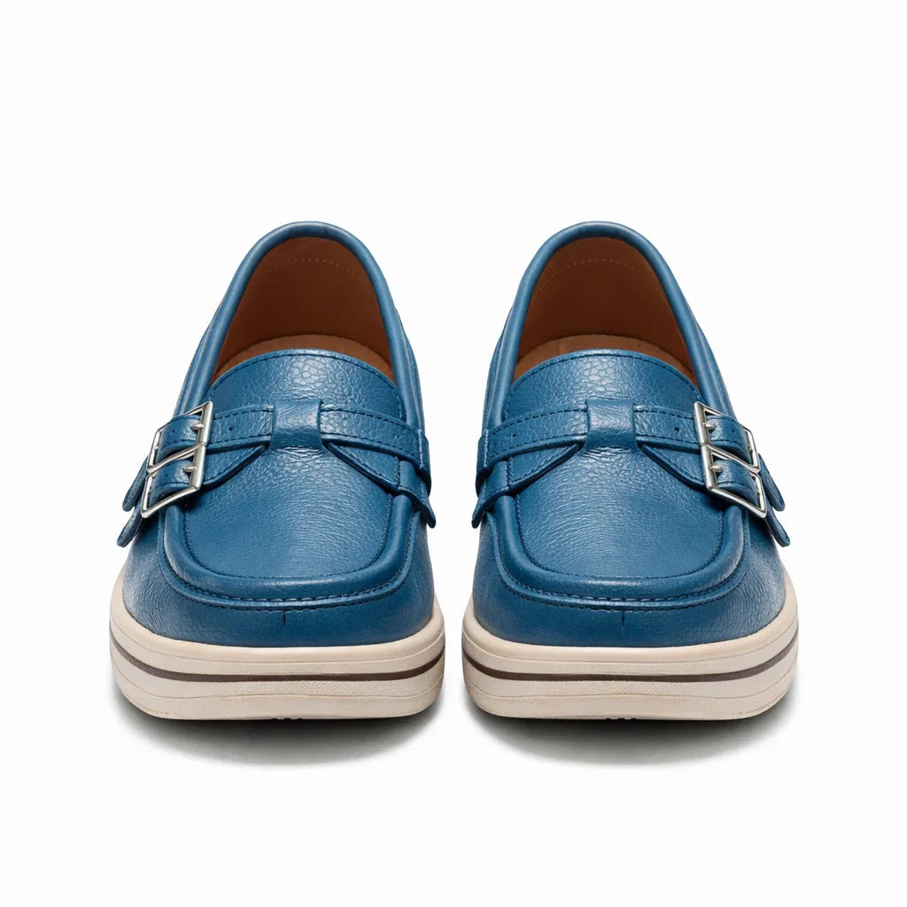 Mocasines de Piel con Plataforma para Mujer - Day Flex