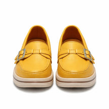 Mocasines de Piel con Plataforma para Mujer - Day Flex