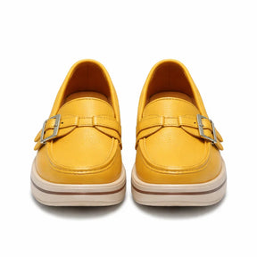 Mocasines de Piel con Plataforma para Mujer - Day Flex