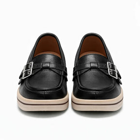 Mocasines de Piel con Plataforma para Mujer - Day Flex