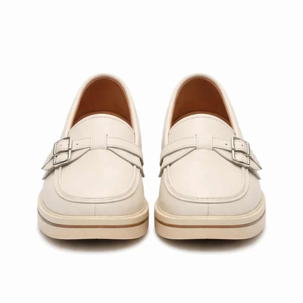 Mocasines de Piel con Plataforma para Mujer - Day Flex
