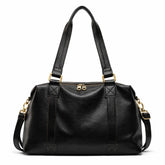 Bolso Bandolera de Piel para Mujer - Negro - Elsworth