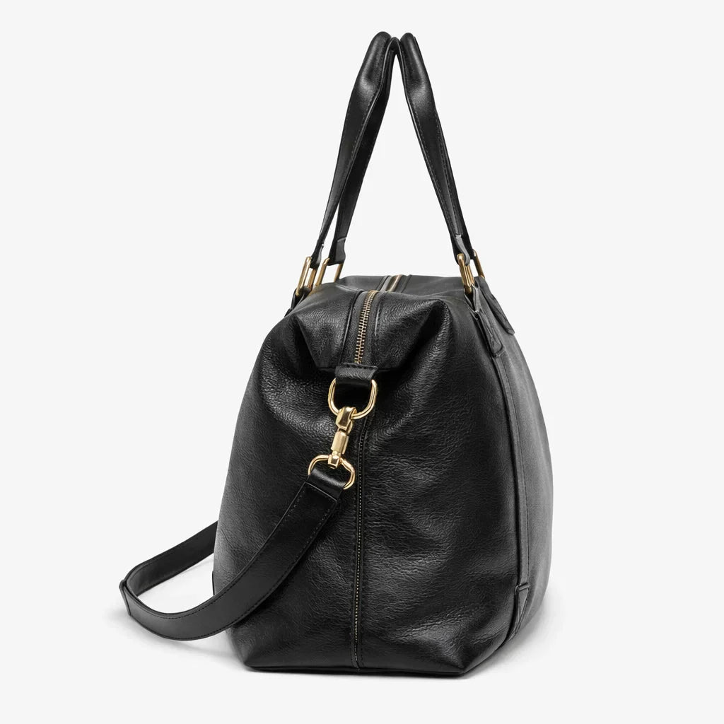 Bolso Bandolera de Piel para Mujer - Negro - Elsworth