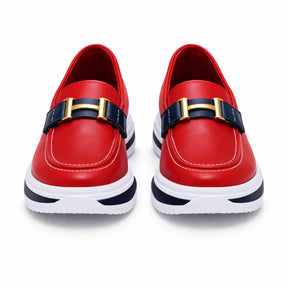 Mocasines de Piel con Plataforma para Mujer - Comfortsole