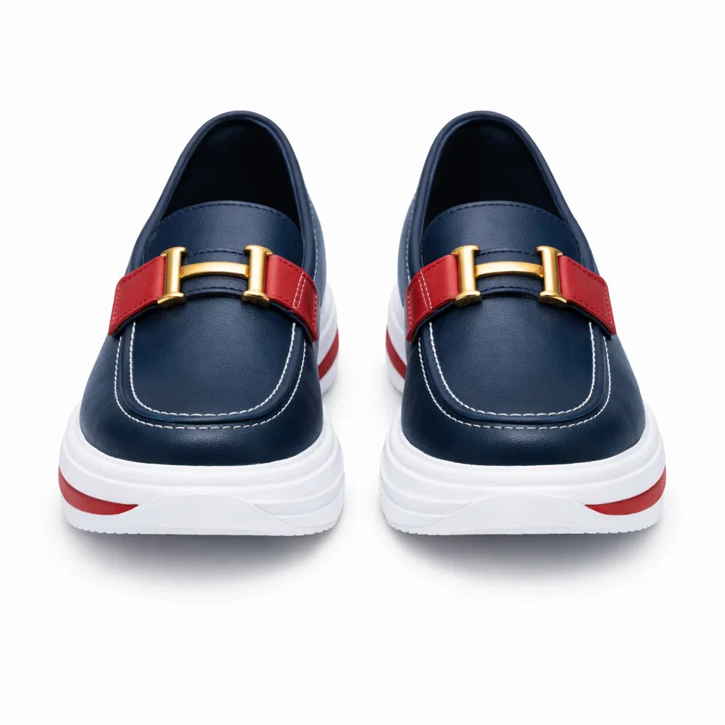 Mocasines de Piel con Plataforma para Mujer - Comfortsole