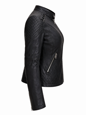 Chaqueta de Piel Acolchada para Mujer - Voug