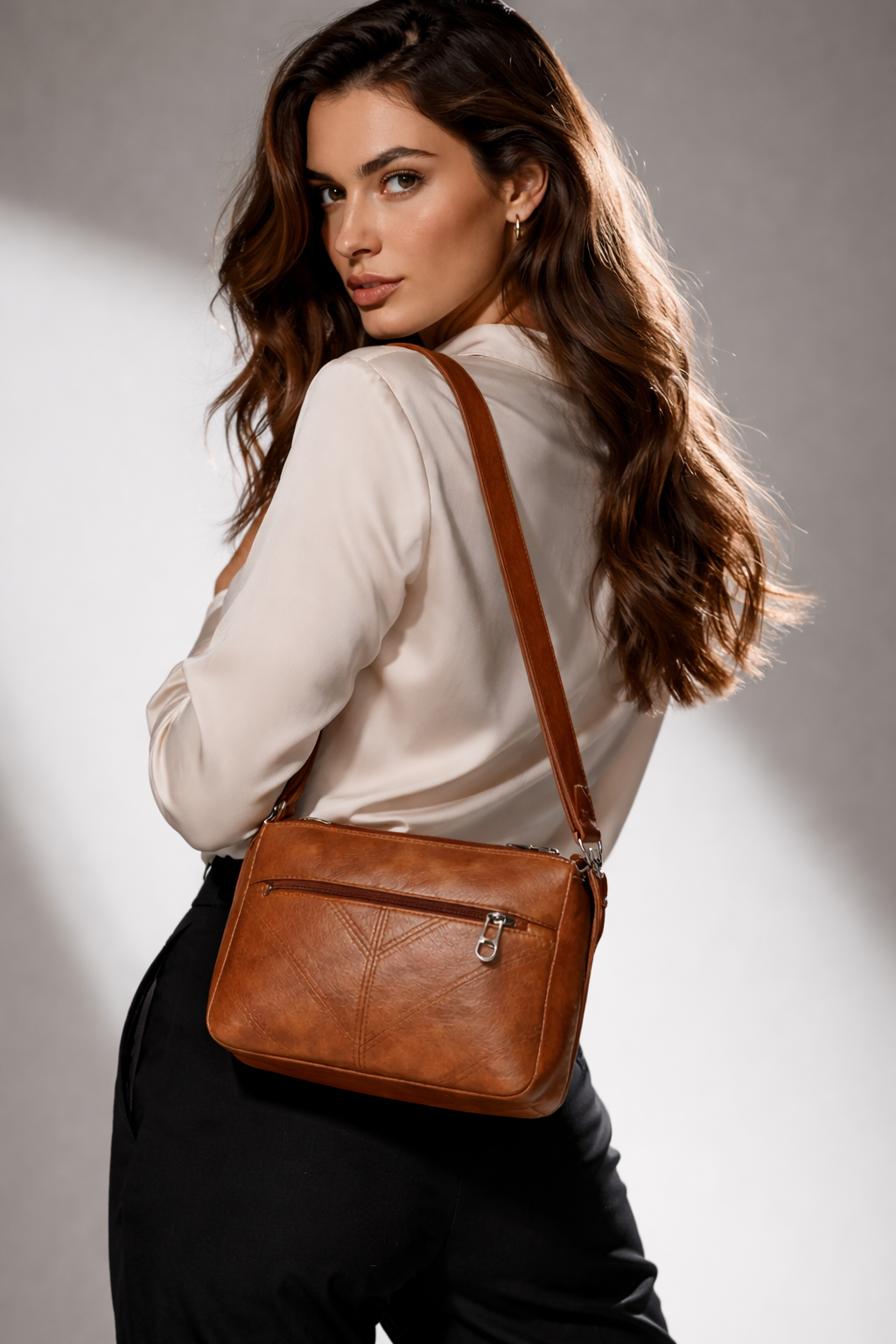 Bolso Bandolera de Piel para Mujer - Chic Style